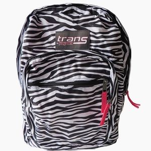 🦓JanSport Trans Supermax Backpack -Zebra Print 🦓